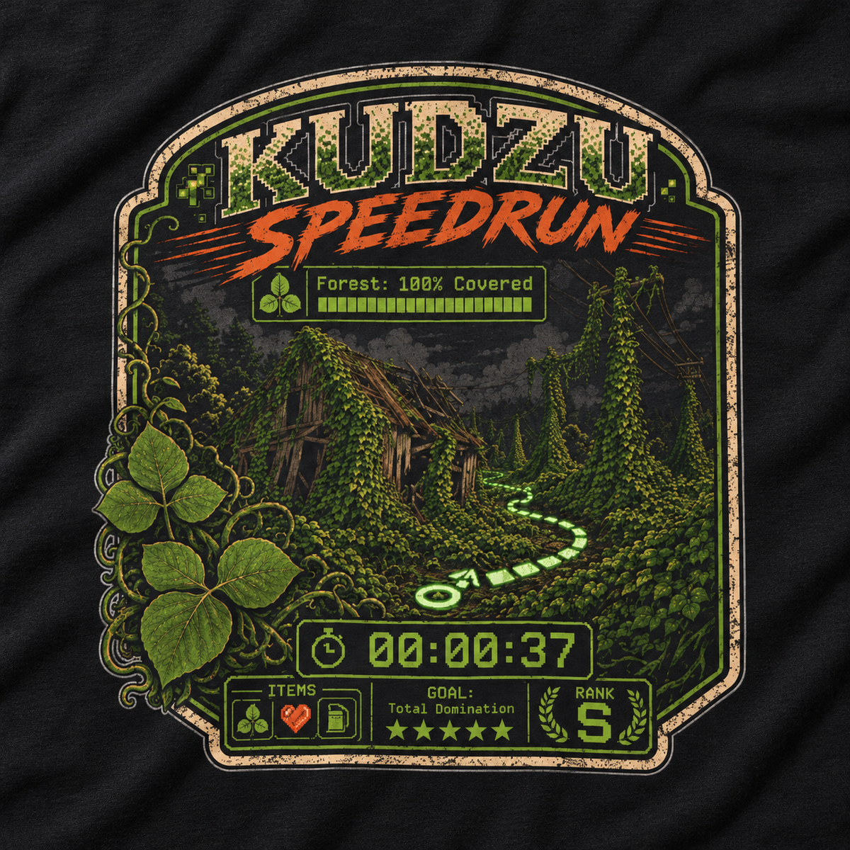 Kudzu Speedrun Long Sleeve T-Shirt