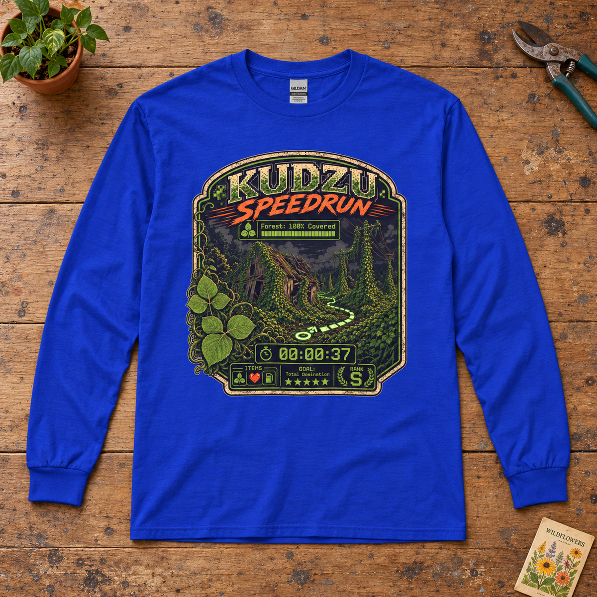 Kudzu Speedrun Long Sleeve T-Shirt