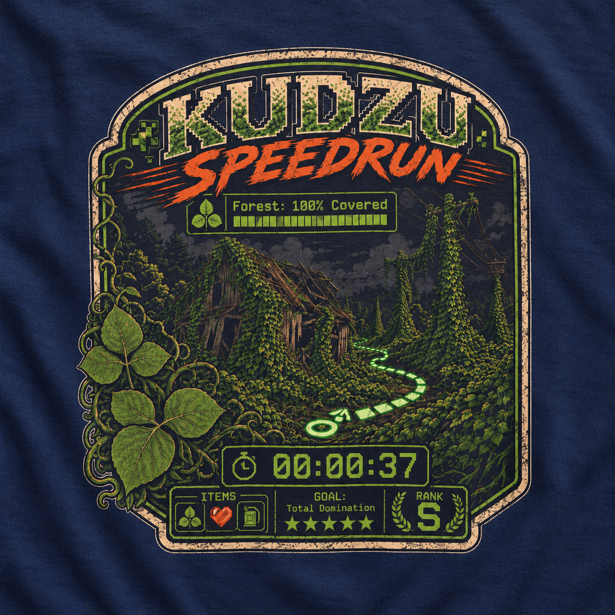 Kudzu Speedrun Long Sleeve T-Shirt
