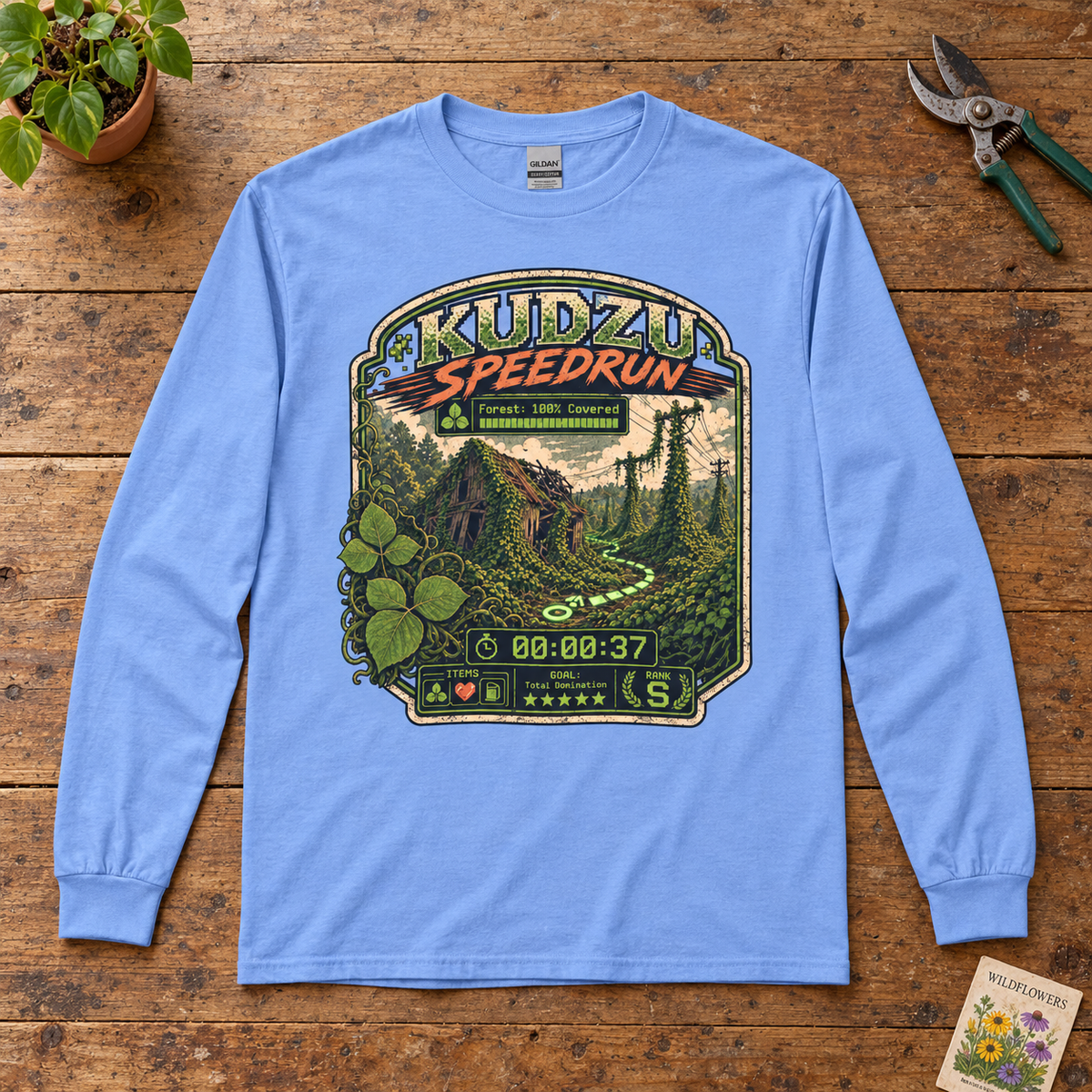 Kudzu Speedrun Long Sleeve T-Shirt
