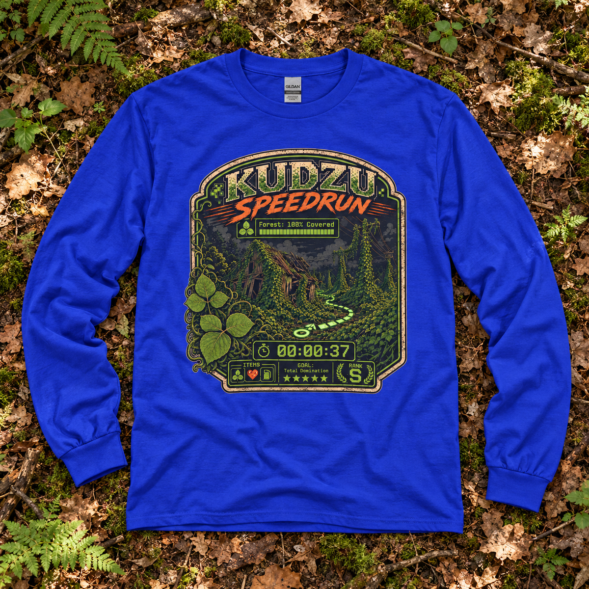Kudzu Speedrun Long Sleeve T-Shirt