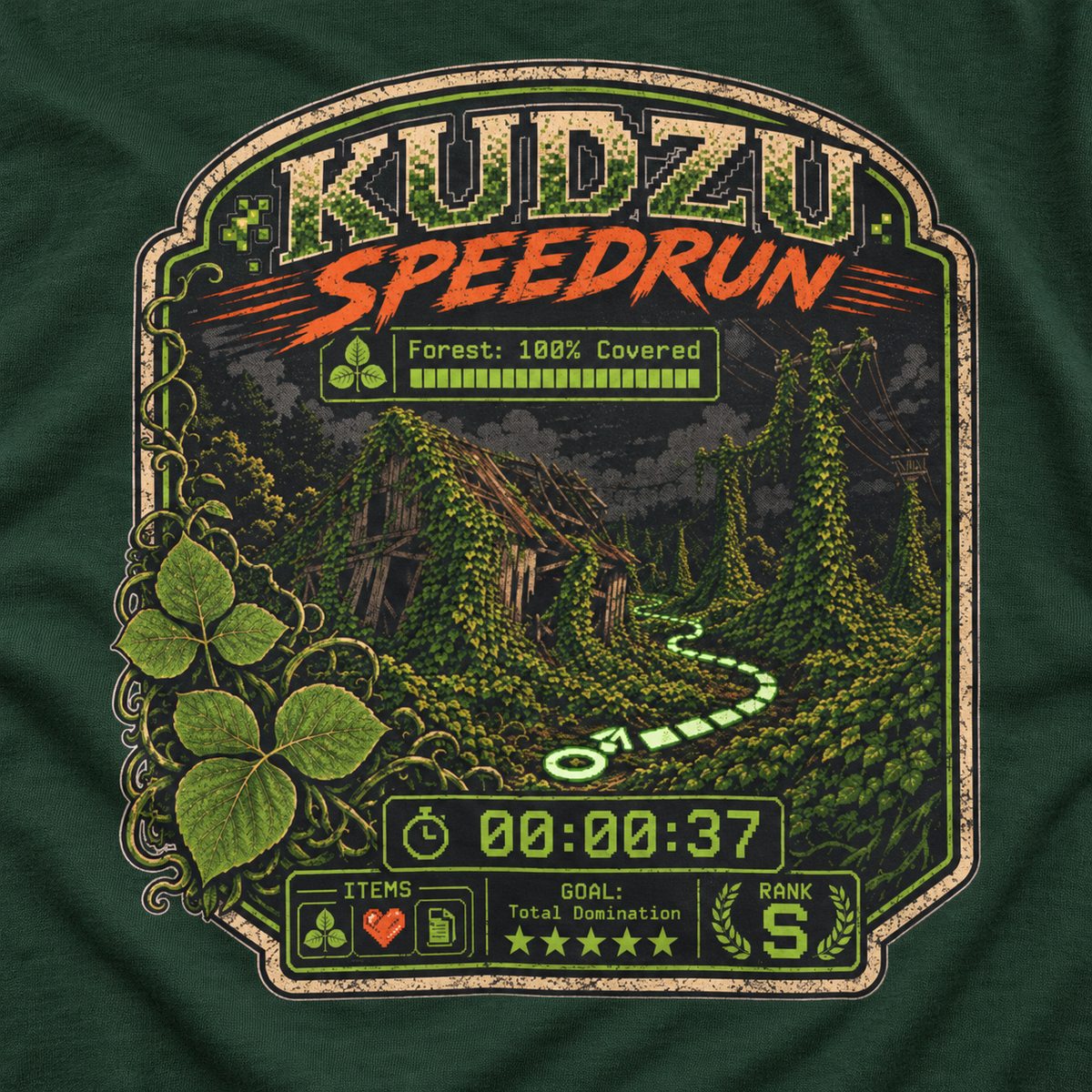Kudzu Speedrun Long Sleeve T-Shirt