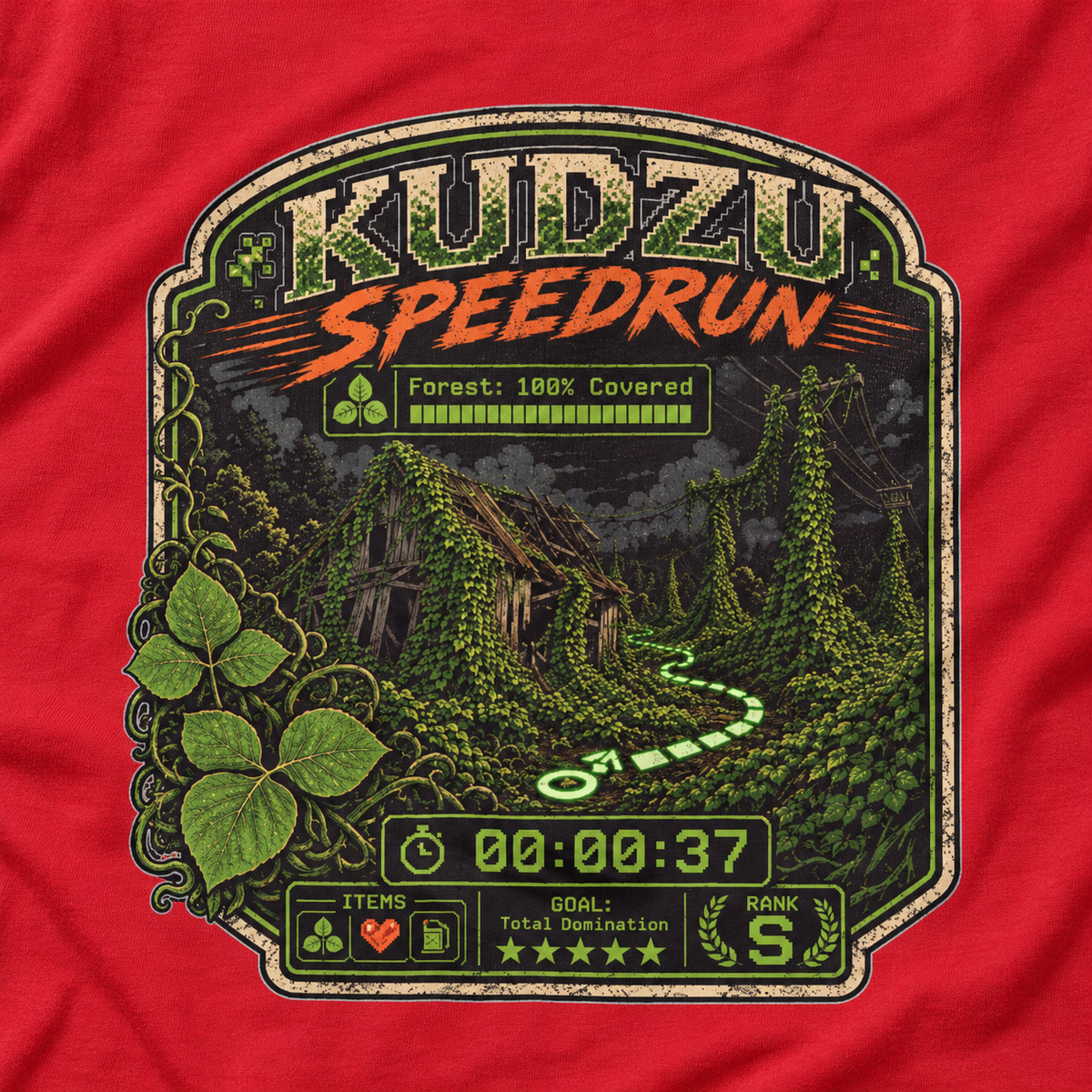Kudzu Speedrun Long Sleeve T-Shirt
