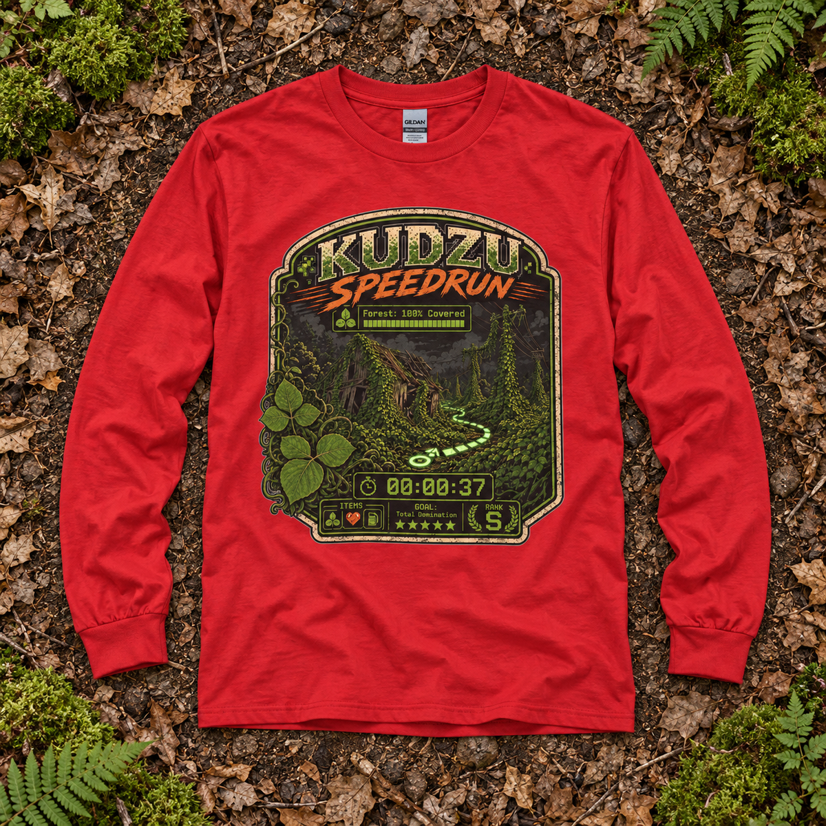Kudzu Speedrun Long Sleeve T-Shirt