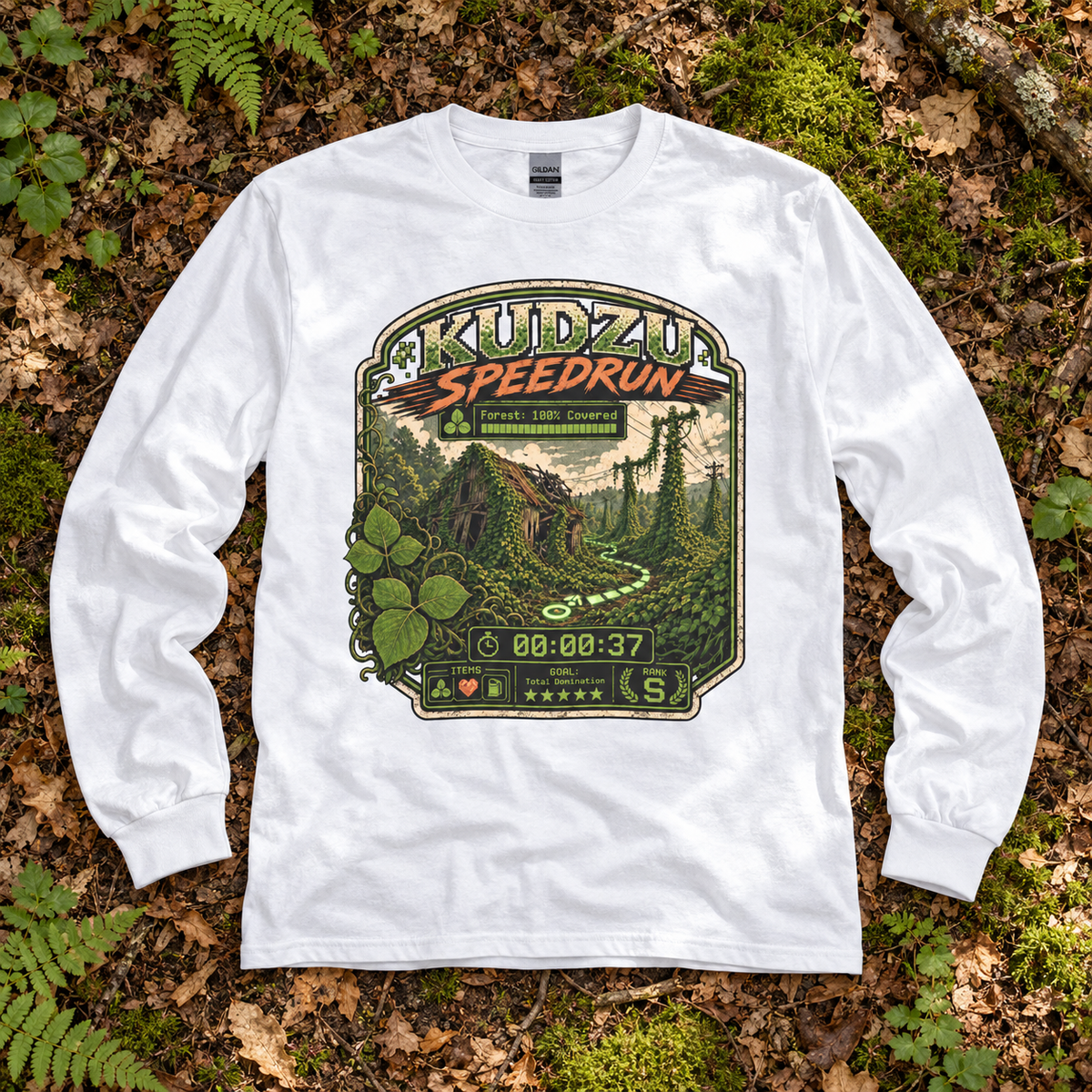Kudzu Speedrun Long Sleeve T-Shirt