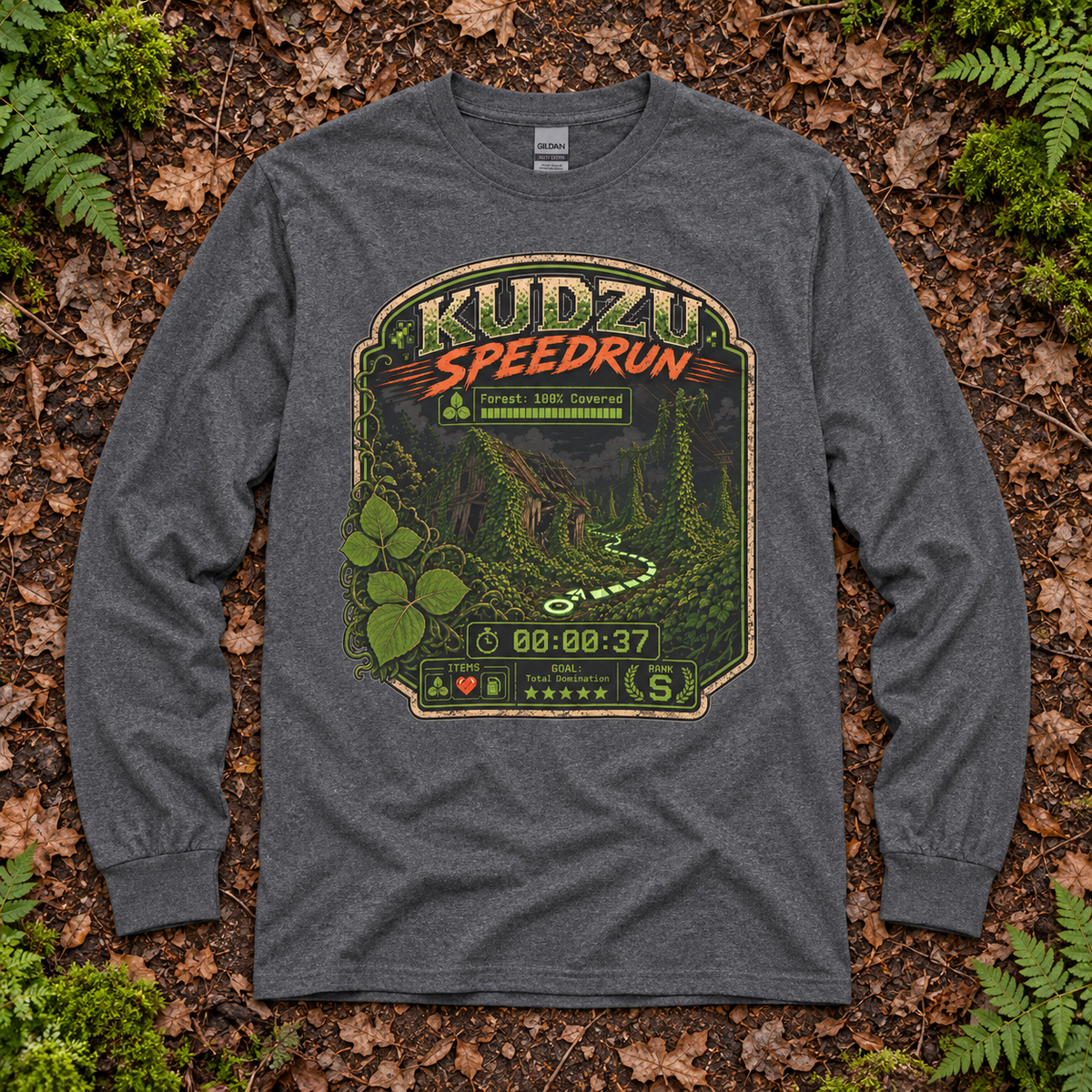 Kudzu Speedrun Long Sleeve T-Shirt
