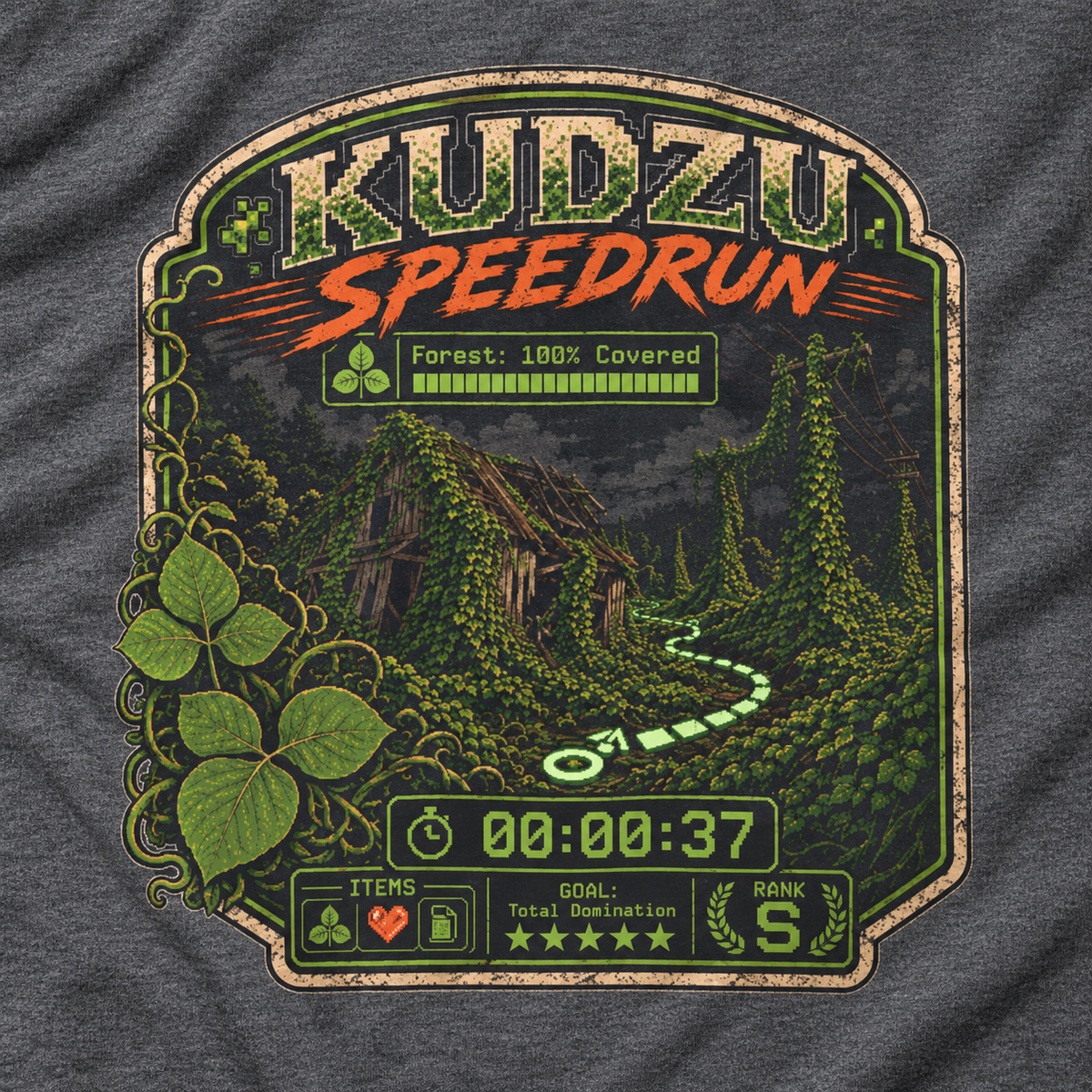 Kudzu Speedrun Long Sleeve T-Shirt