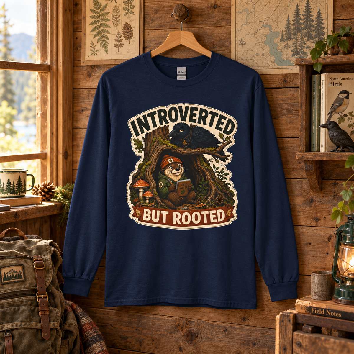 Introverted But Rooted Otto and Echo Long Sleeve T-Shirt