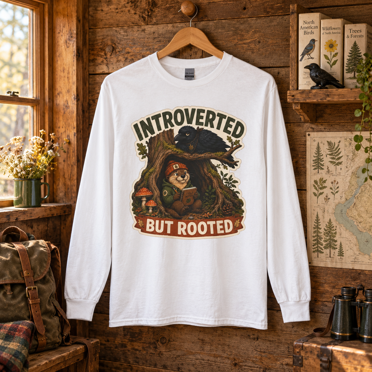 Introverted But Rooted Otto and Echo Long Sleeve T-Shirt