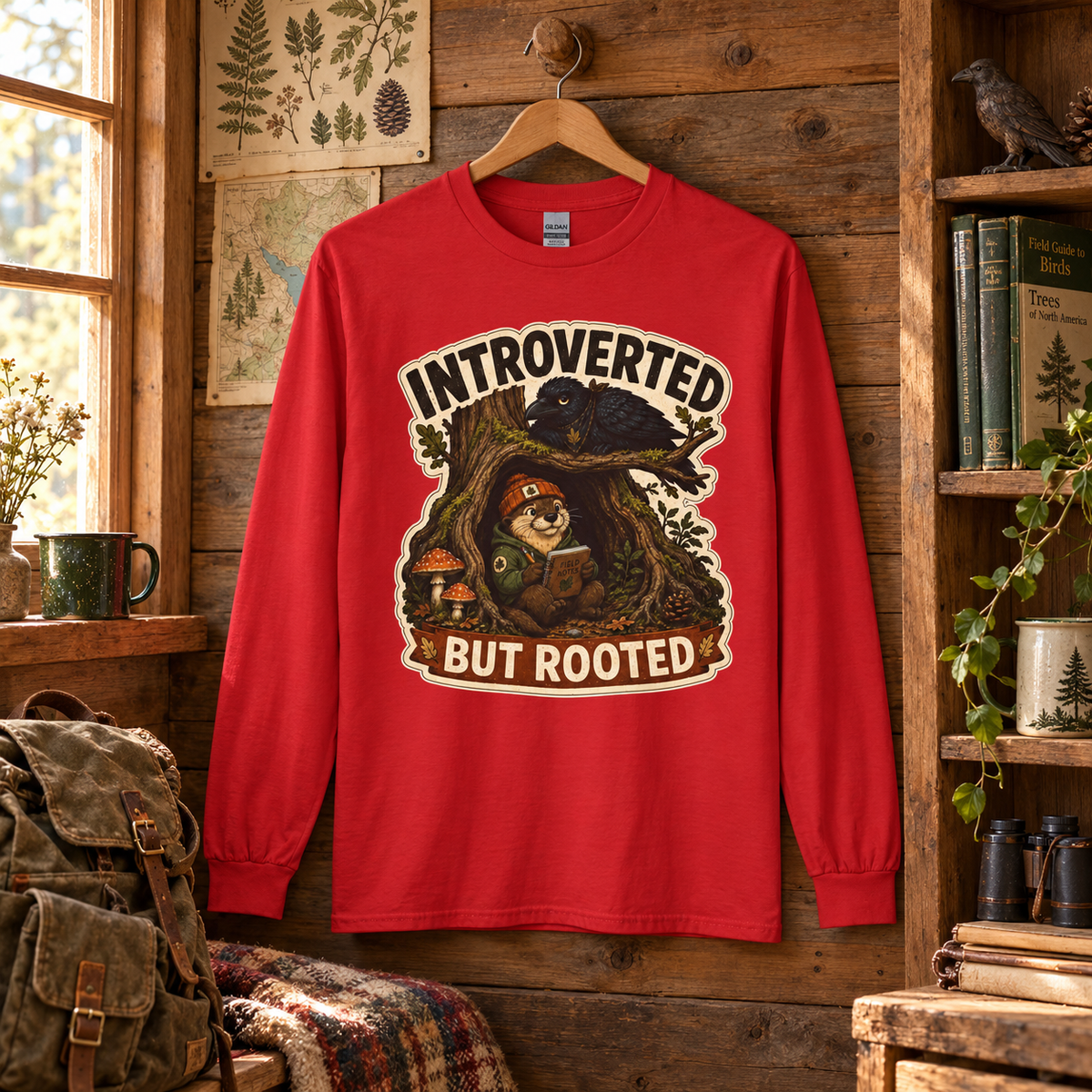 Introverted But Rooted Otto and Echo Long Sleeve T-Shirt