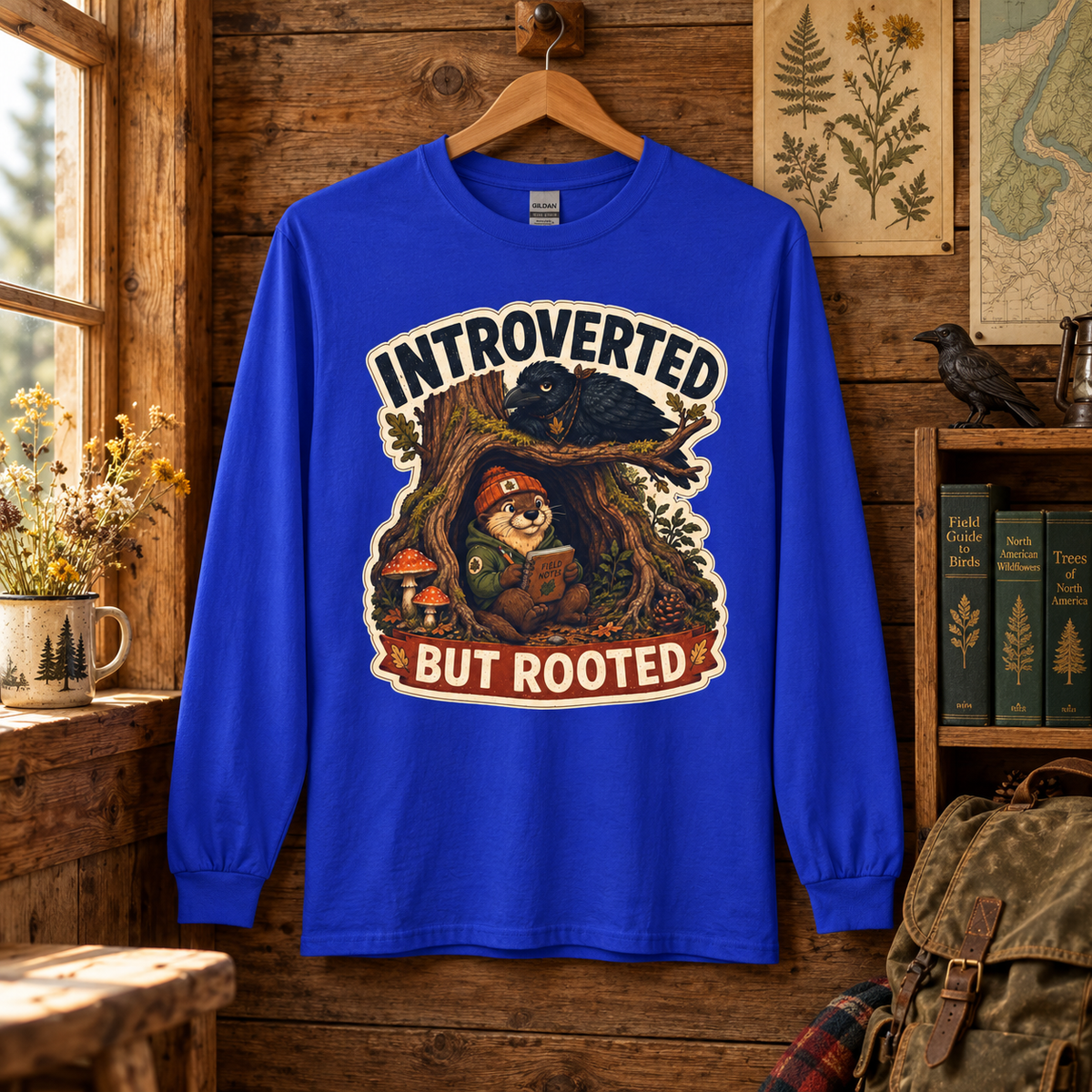Introverted But Rooted Otto and Echo Long Sleeve T-Shirt