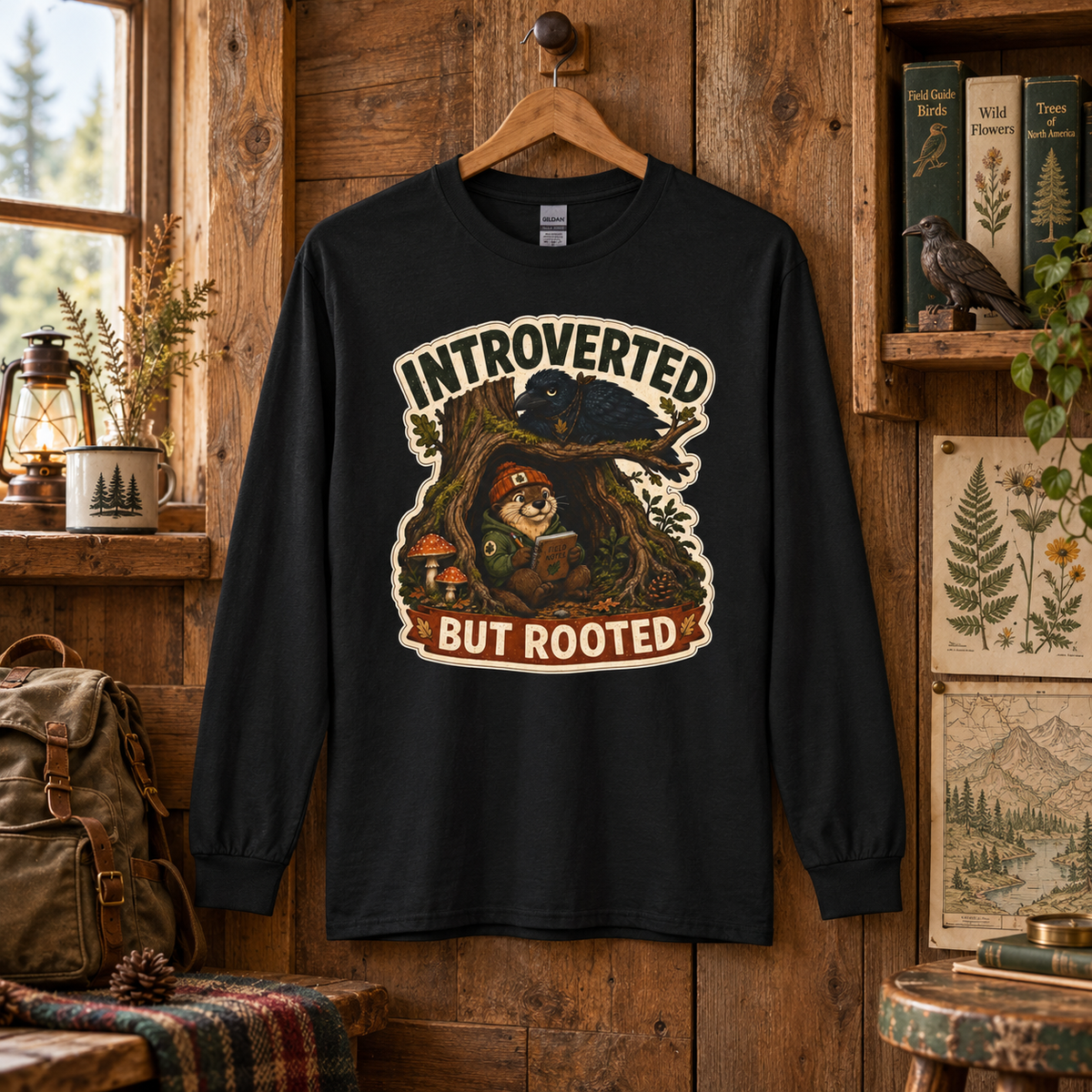 Introverted But Rooted Otto and Echo Long Sleeve T-Shirt