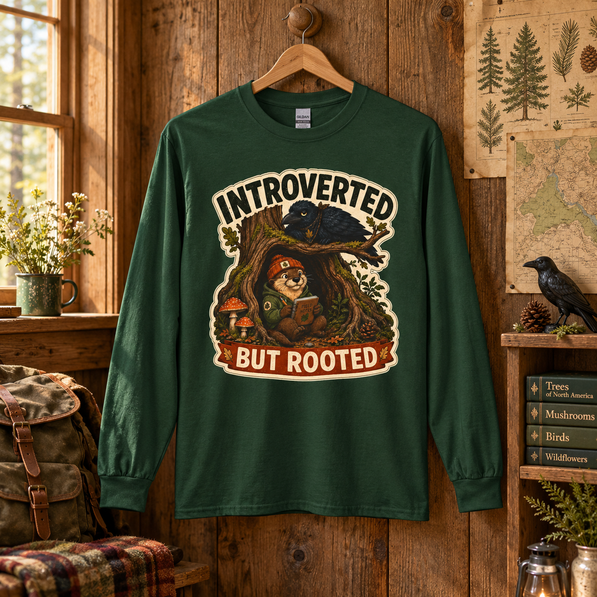 Introverted But Rooted Otto and Echo Long Sleeve T-Shirt