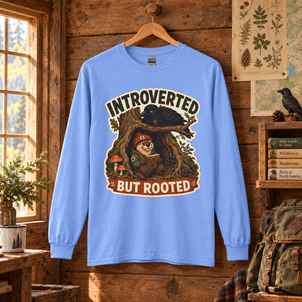 Introverted But Rooted Otto and Echo Long Sleeve T-Shirt