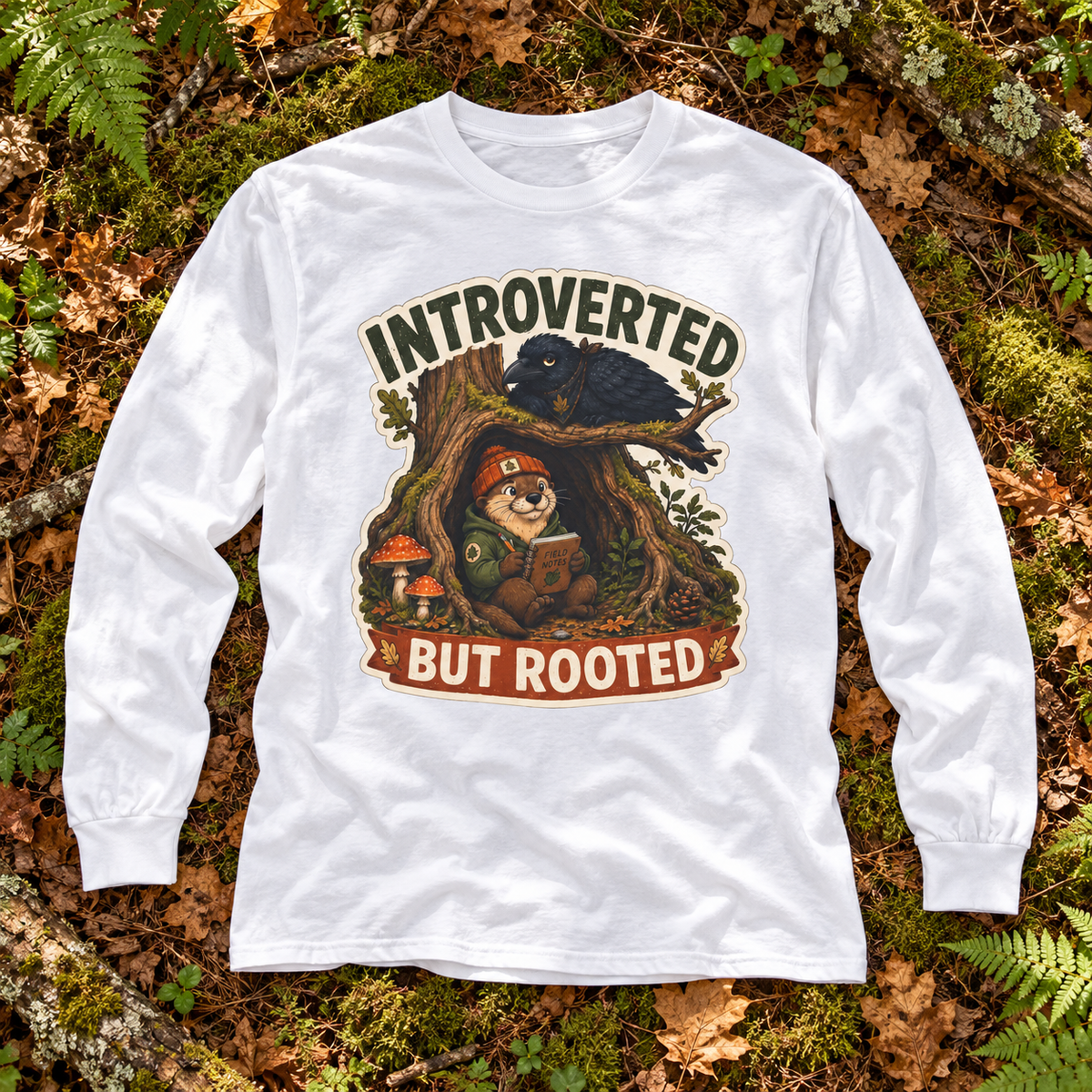 Introverted But Rooted Otto and Echo Long Sleeve T-Shirt
