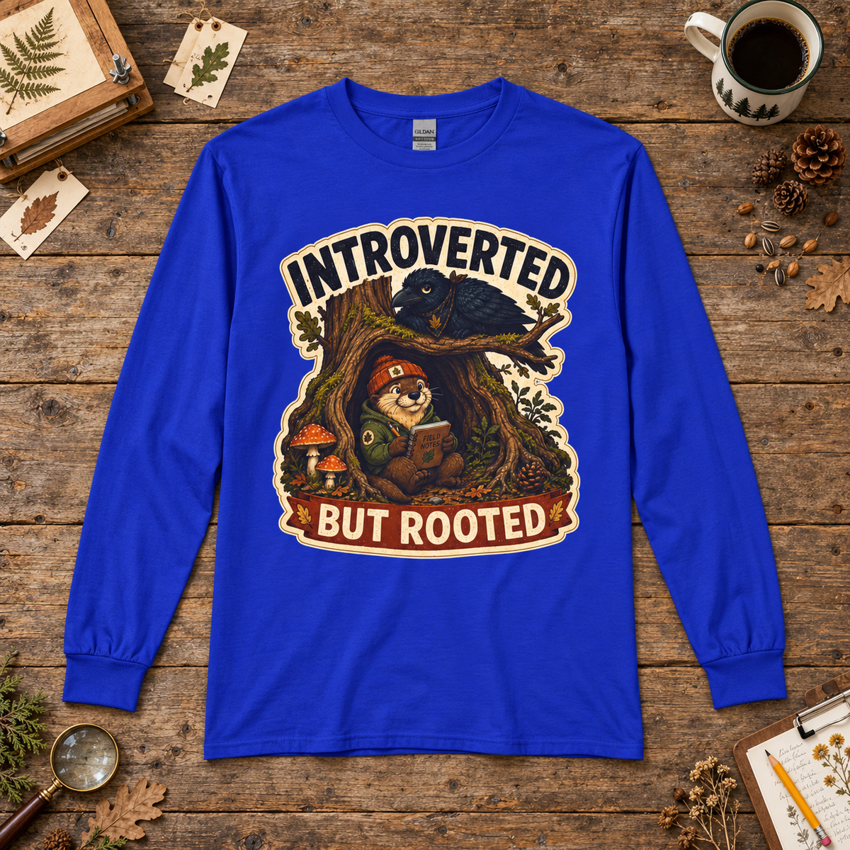 Introverted But Rooted Otto and Echo Long Sleeve T-Shirt