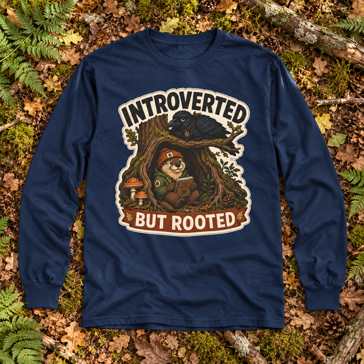 Introverted But Rooted Otto and Echo Long Sleeve T-Shirt