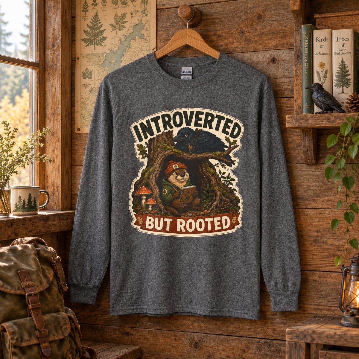 Introverted But Rooted Otto and Echo Long Sleeve T-Shirt
