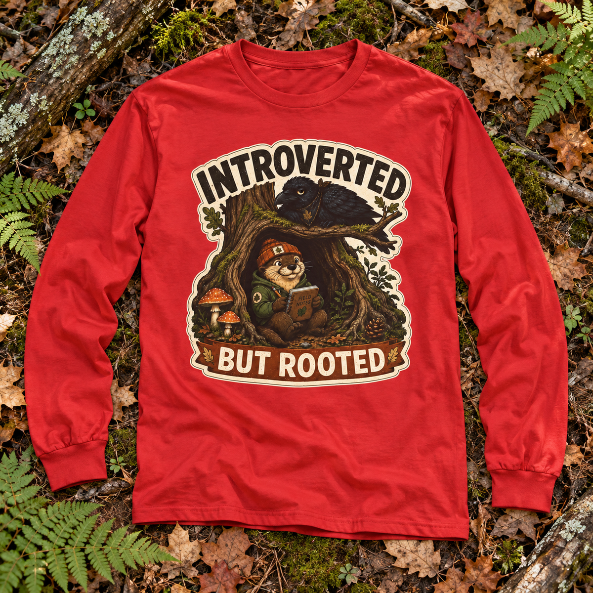 Introverted But Rooted Otto and Echo Long Sleeve T-Shirt