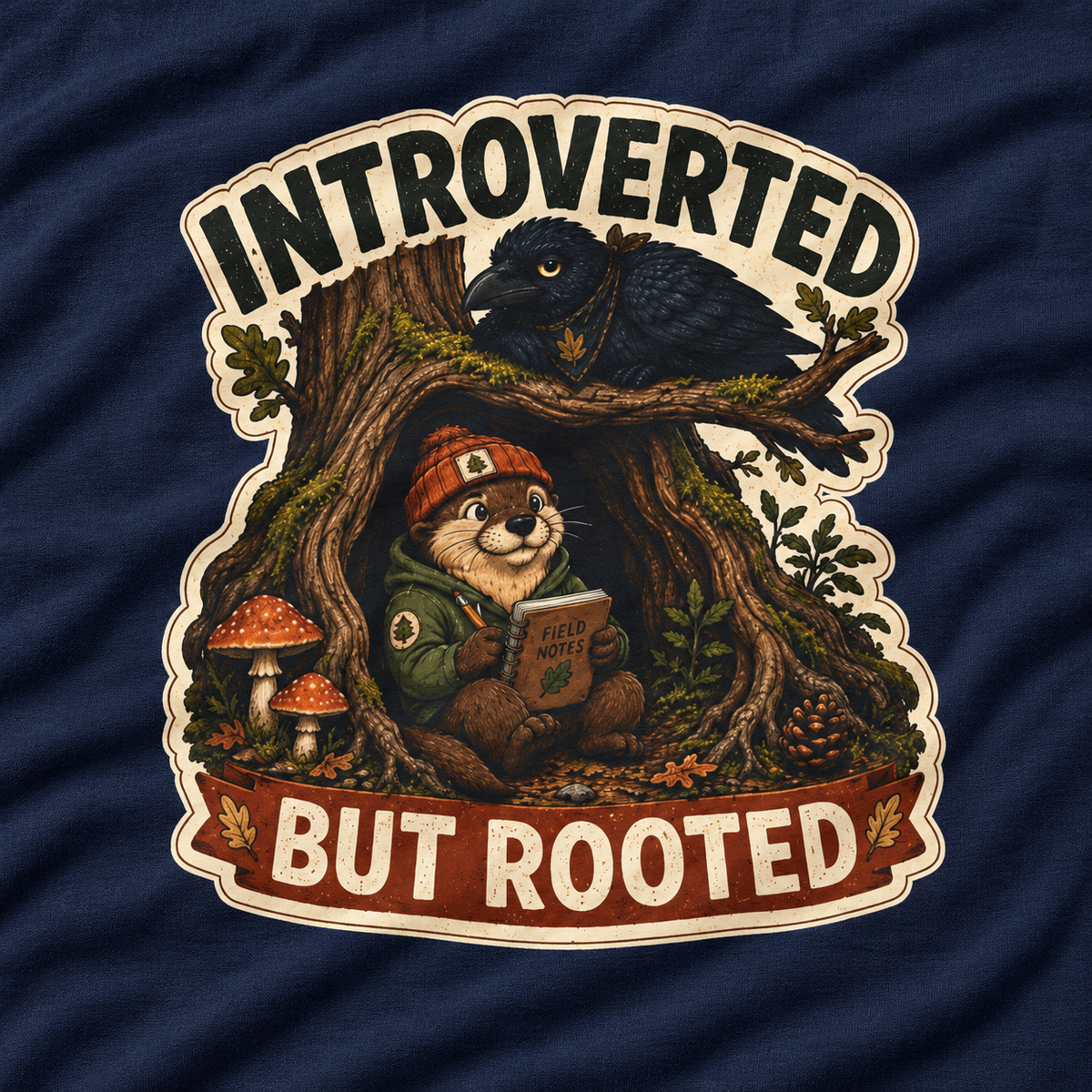 Introverted But Rooted Otto and Echo Long Sleeve T-Shirt