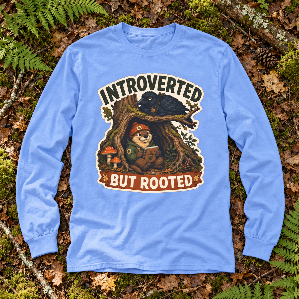 Introverted But Rooted Otto and Echo Long Sleeve T-Shirt