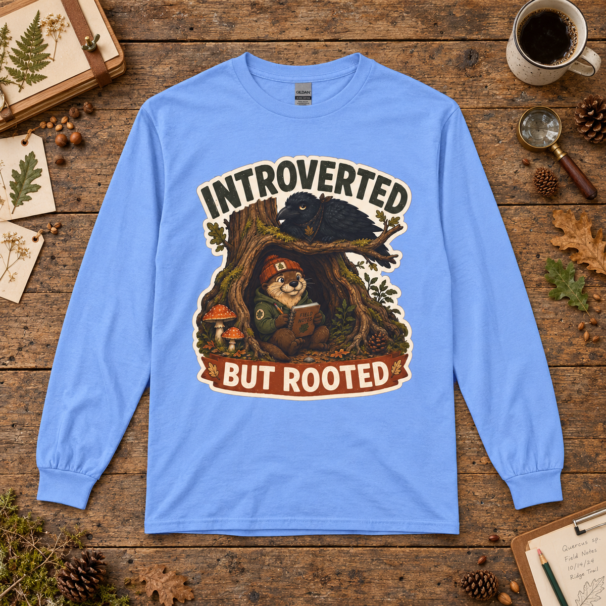 Introverted But Rooted Otto and Echo Long Sleeve T-Shirt