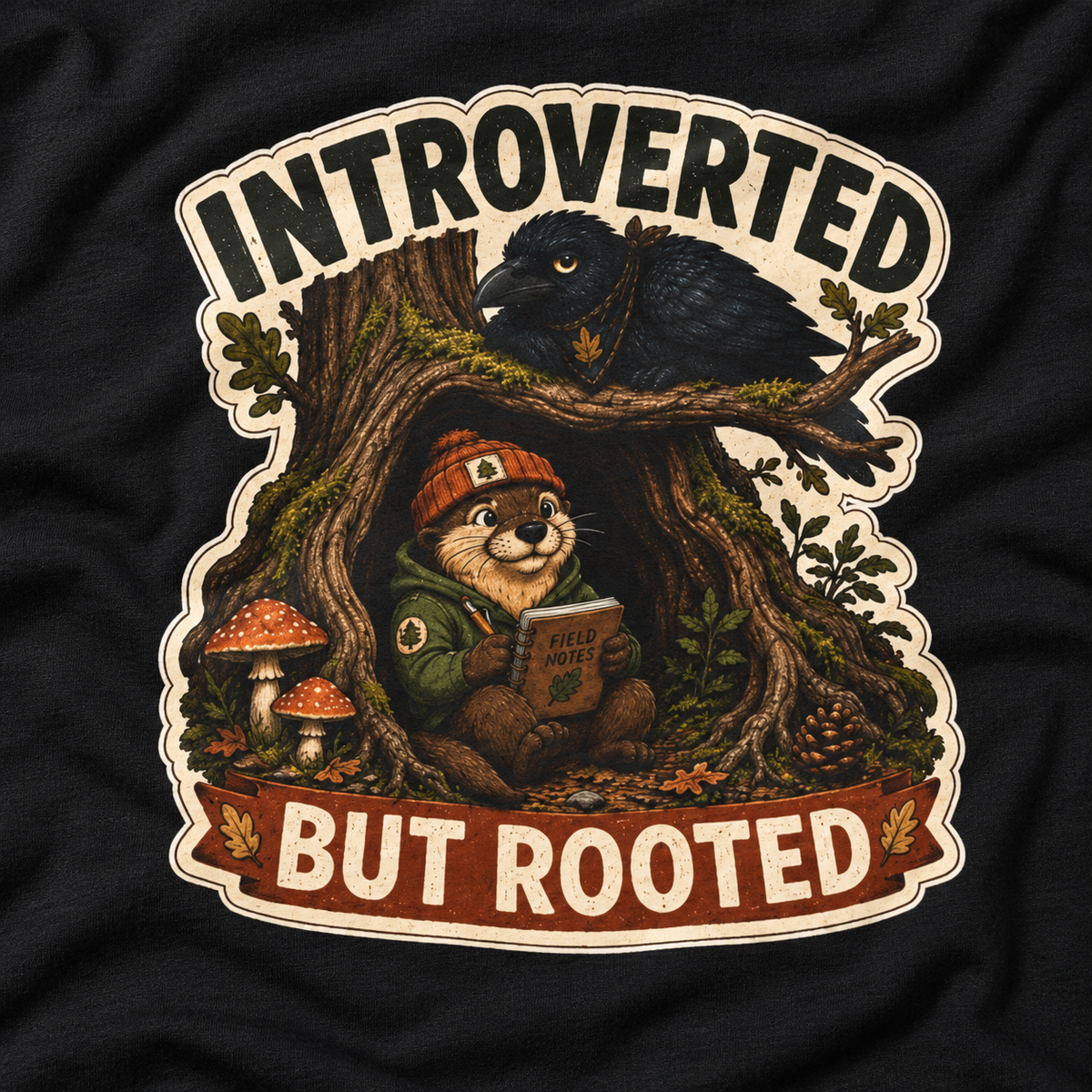 Introverted But Rooted Otto and Echo Long Sleeve T-Shirt