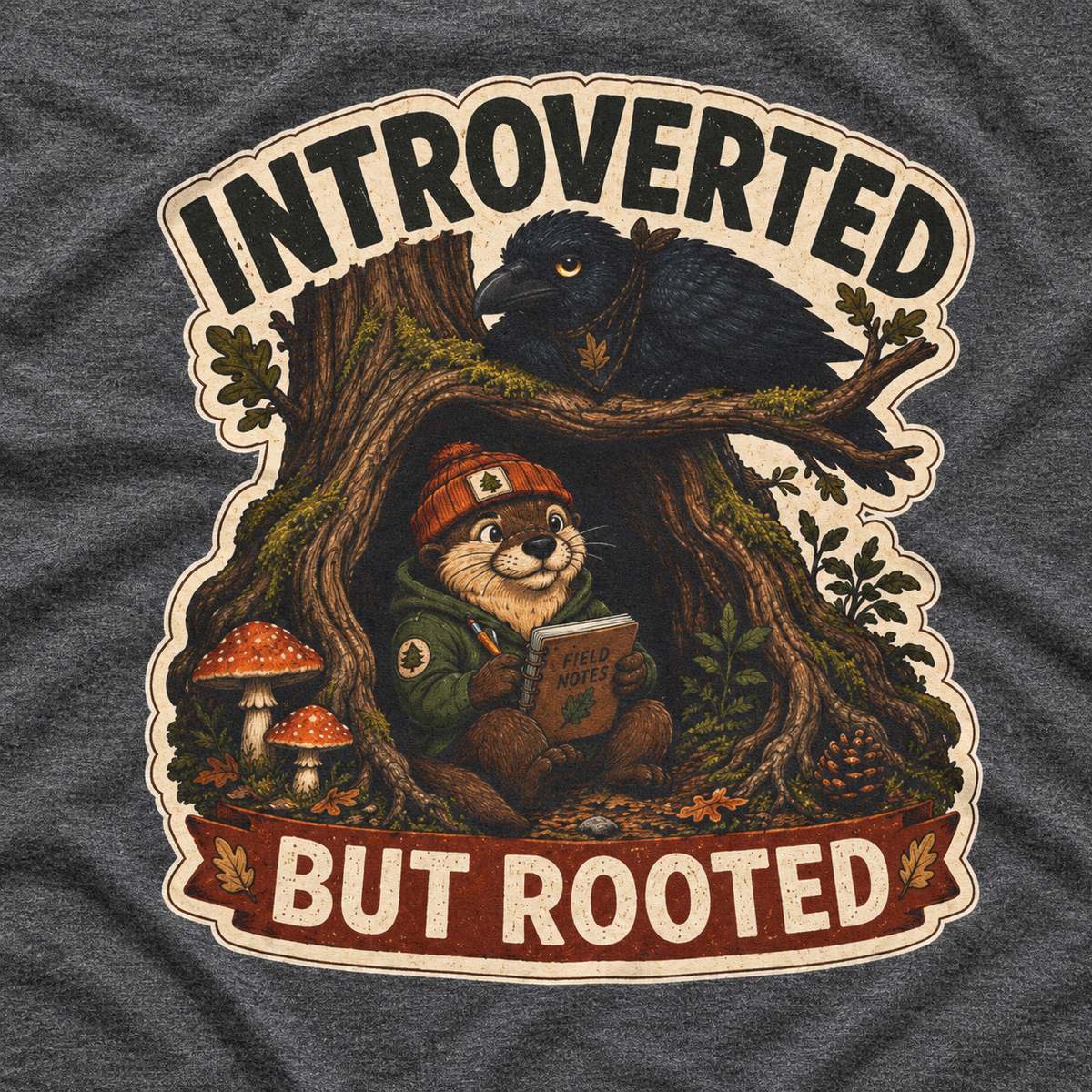 Introverted But Rooted Otto and Echo Long Sleeve T-Shirt