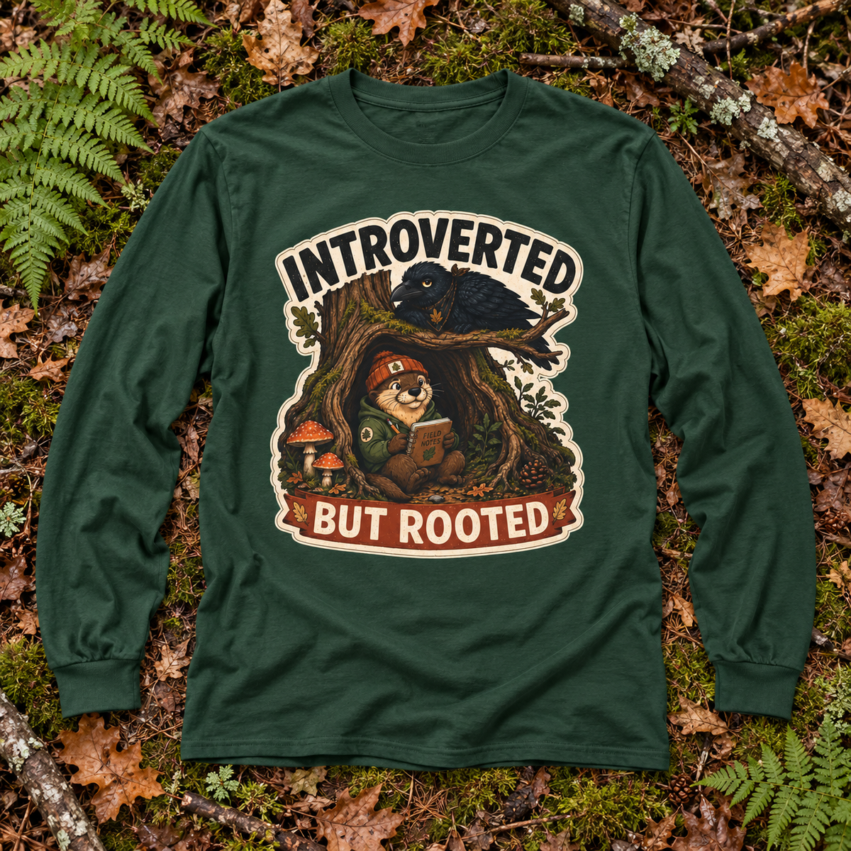 Introverted But Rooted Otto and Echo Long Sleeve T-Shirt