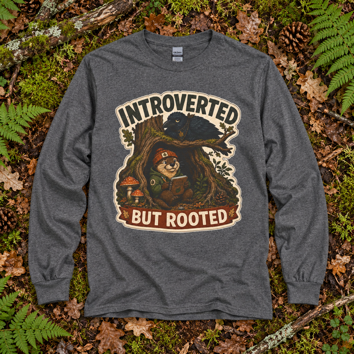 Introverted But Rooted Otto and Echo Long Sleeve T-Shirt