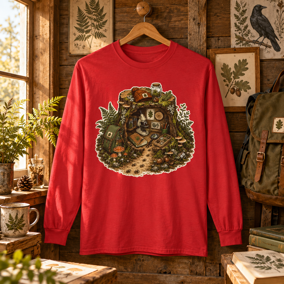 Otto's Tree Stump Lab Otto and Echo Long Sleeve T-Shirt
