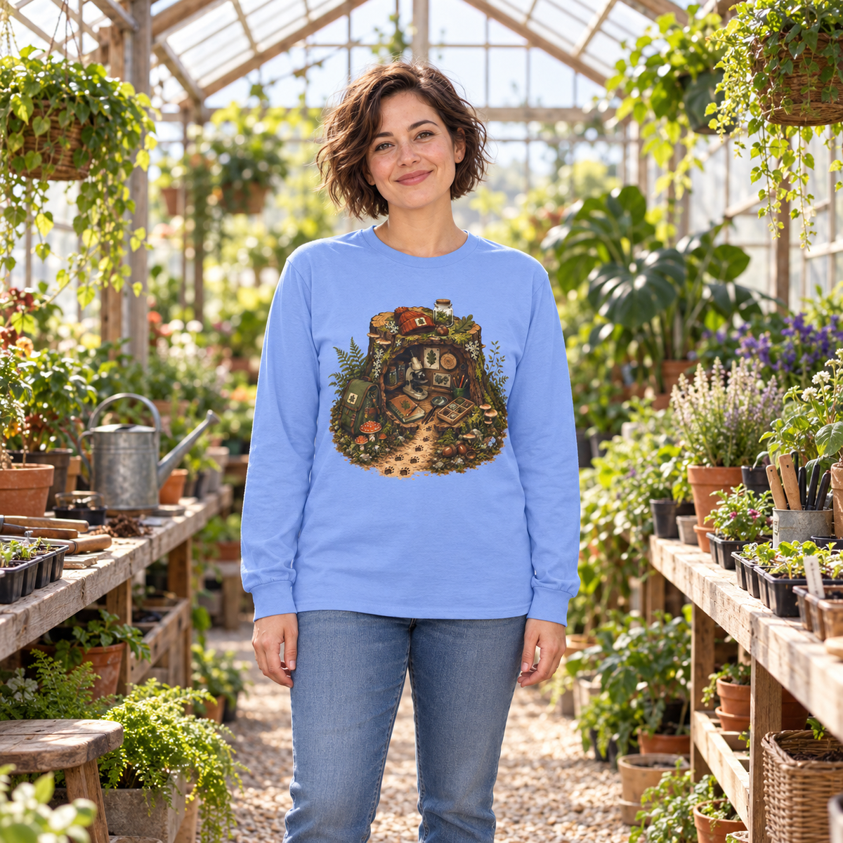 Otto's Tree Stump Lab Otto and Echo Long Sleeve T-Shirt