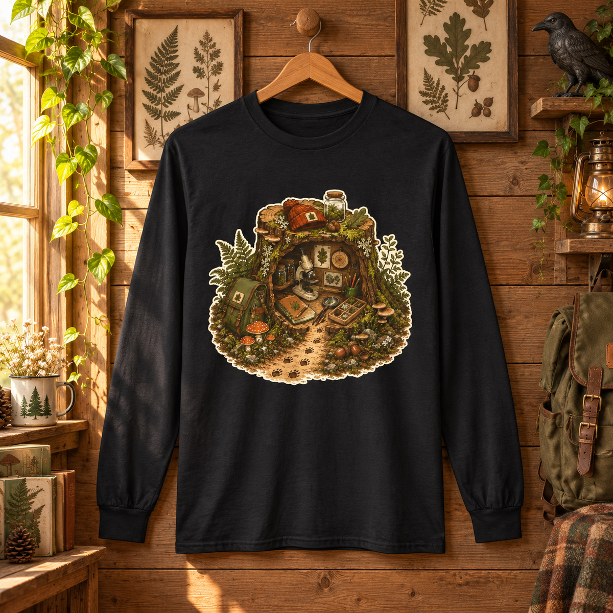 Otto's Tree Stump Lab Otto and Echo Long Sleeve T-Shirt