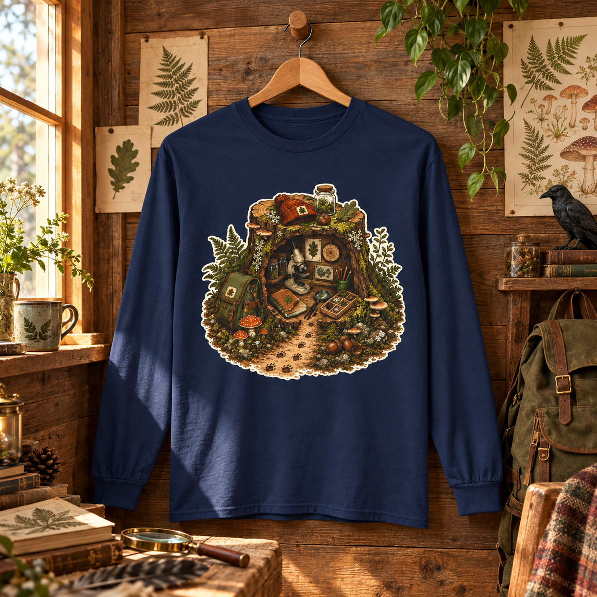 Otto's Tree Stump Lab Otto and Echo Long Sleeve T-Shirt