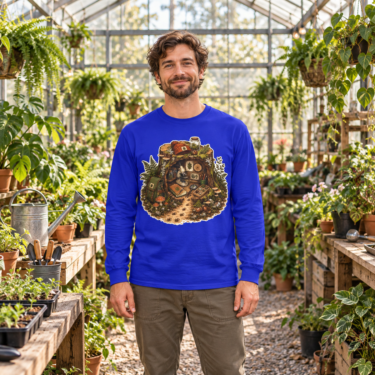 Otto's Tree Stump Lab Otto and Echo Long Sleeve T-Shirt
