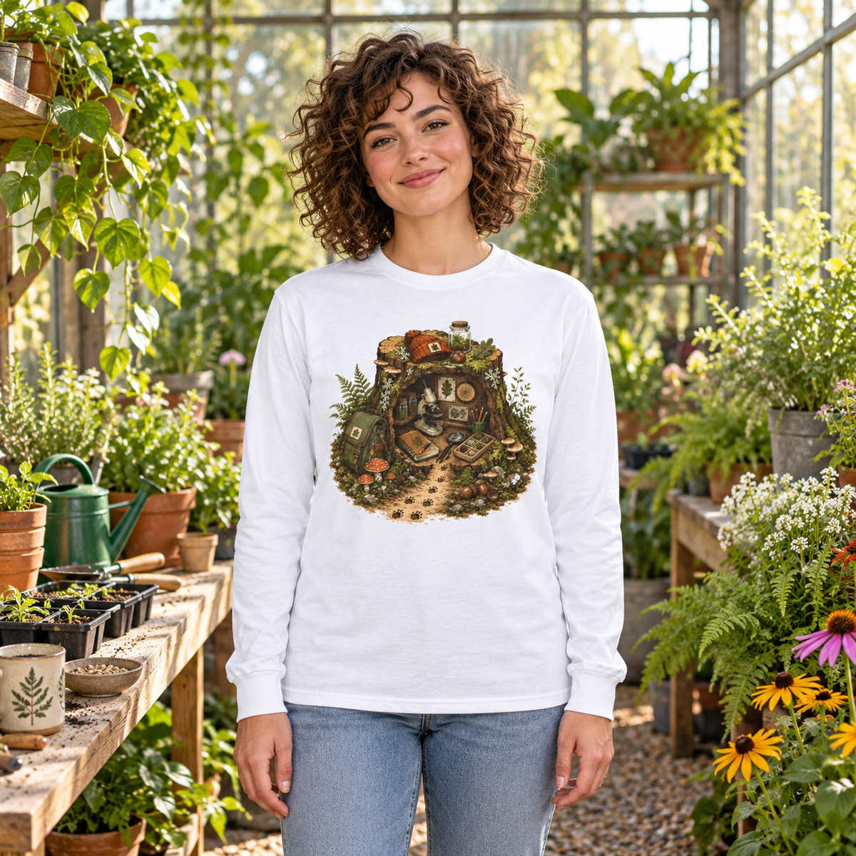 Otto's Tree Stump Lab Otto and Echo Long Sleeve T-Shirt