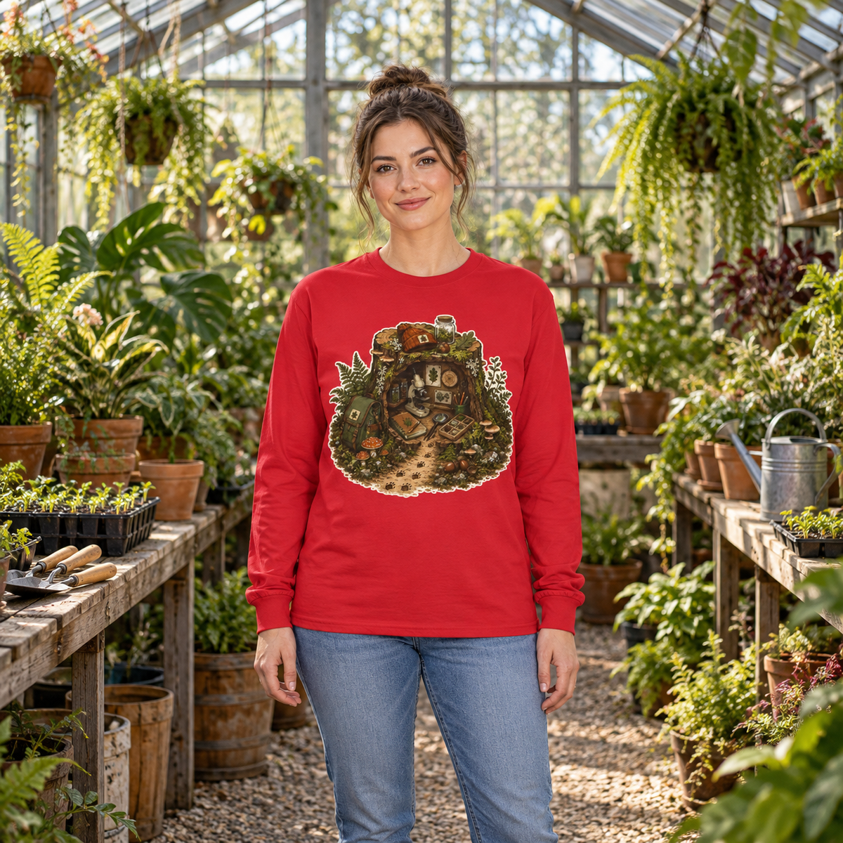 Otto's Tree Stump Lab Otto and Echo Long Sleeve T-Shirt