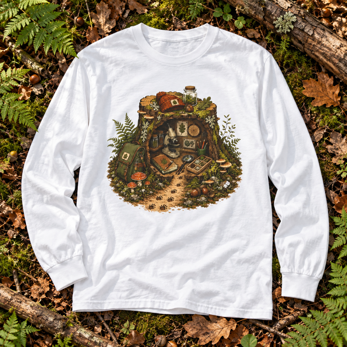 Otto's Tree Stump Lab Otto and Echo Long Sleeve T-Shirt