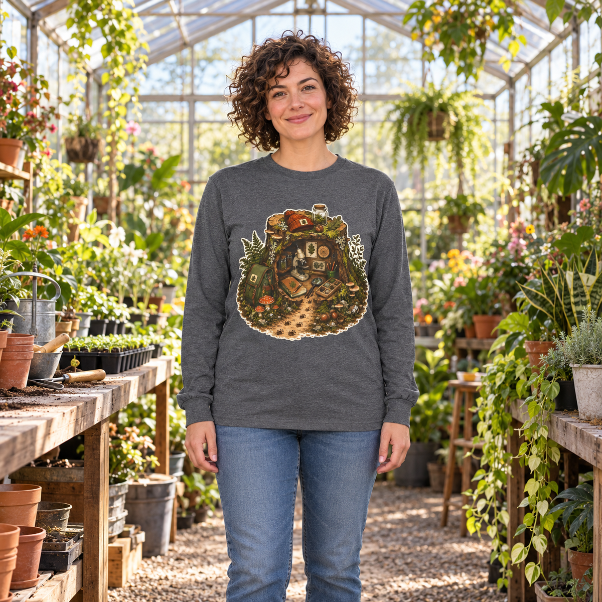 Otto's Tree Stump Lab Otto and Echo Long Sleeve T-Shirt