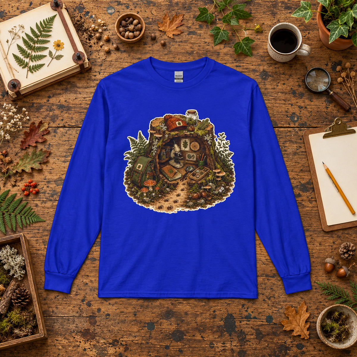 Otto's Tree Stump Lab Otto and Echo Long Sleeve T-Shirt