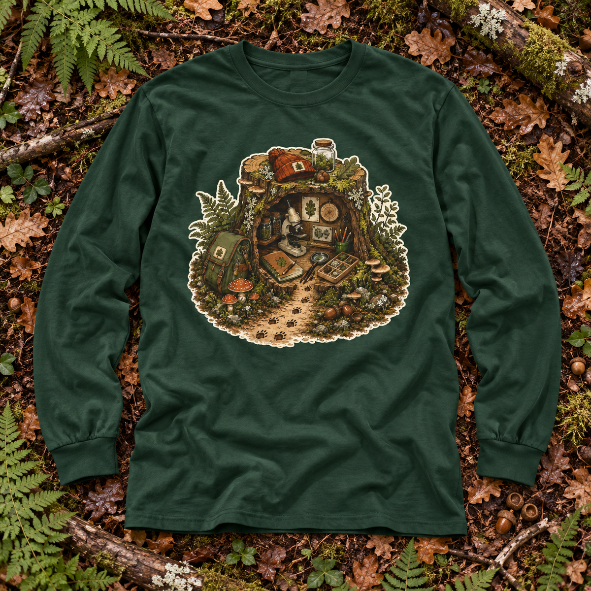 Otto's Tree Stump Lab Otto and Echo Long Sleeve T-Shirt