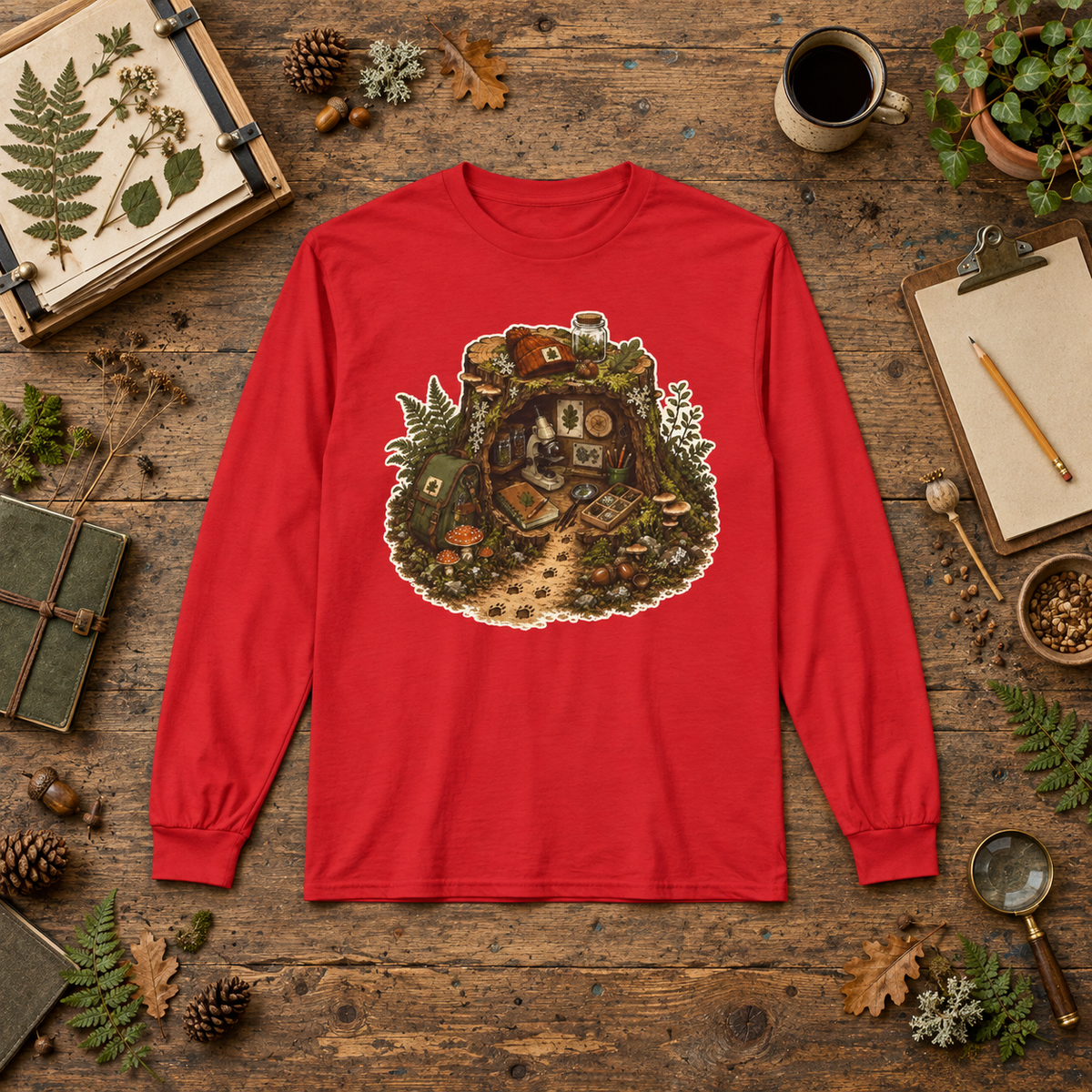 Otto's Tree Stump Lab Otto and Echo Long Sleeve T-Shirt