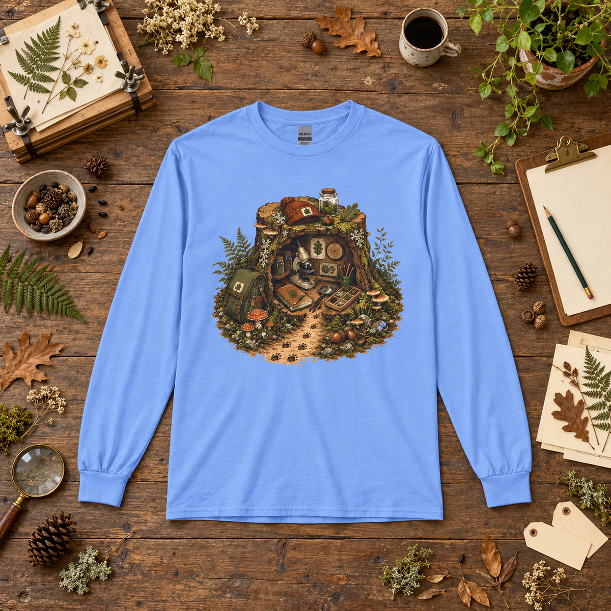 Otto's Tree Stump Lab Otto and Echo Long Sleeve T-Shirt