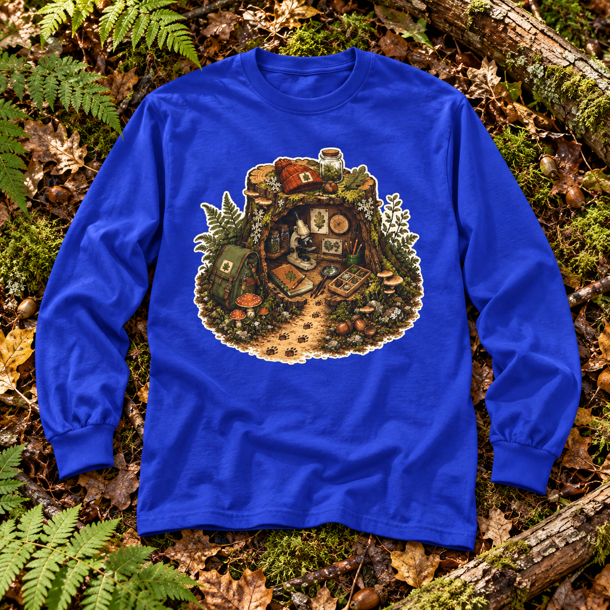 Otto's Tree Stump Lab Otto and Echo Long Sleeve T-Shirt