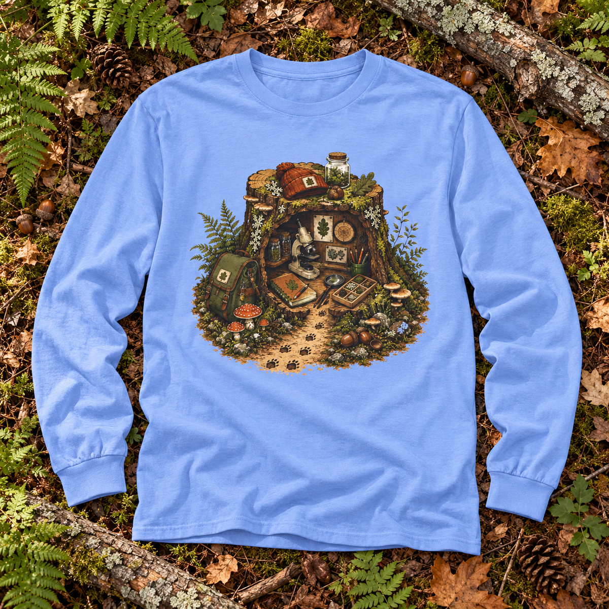 Otto's Tree Stump Lab Otto and Echo Long Sleeve T-Shirt