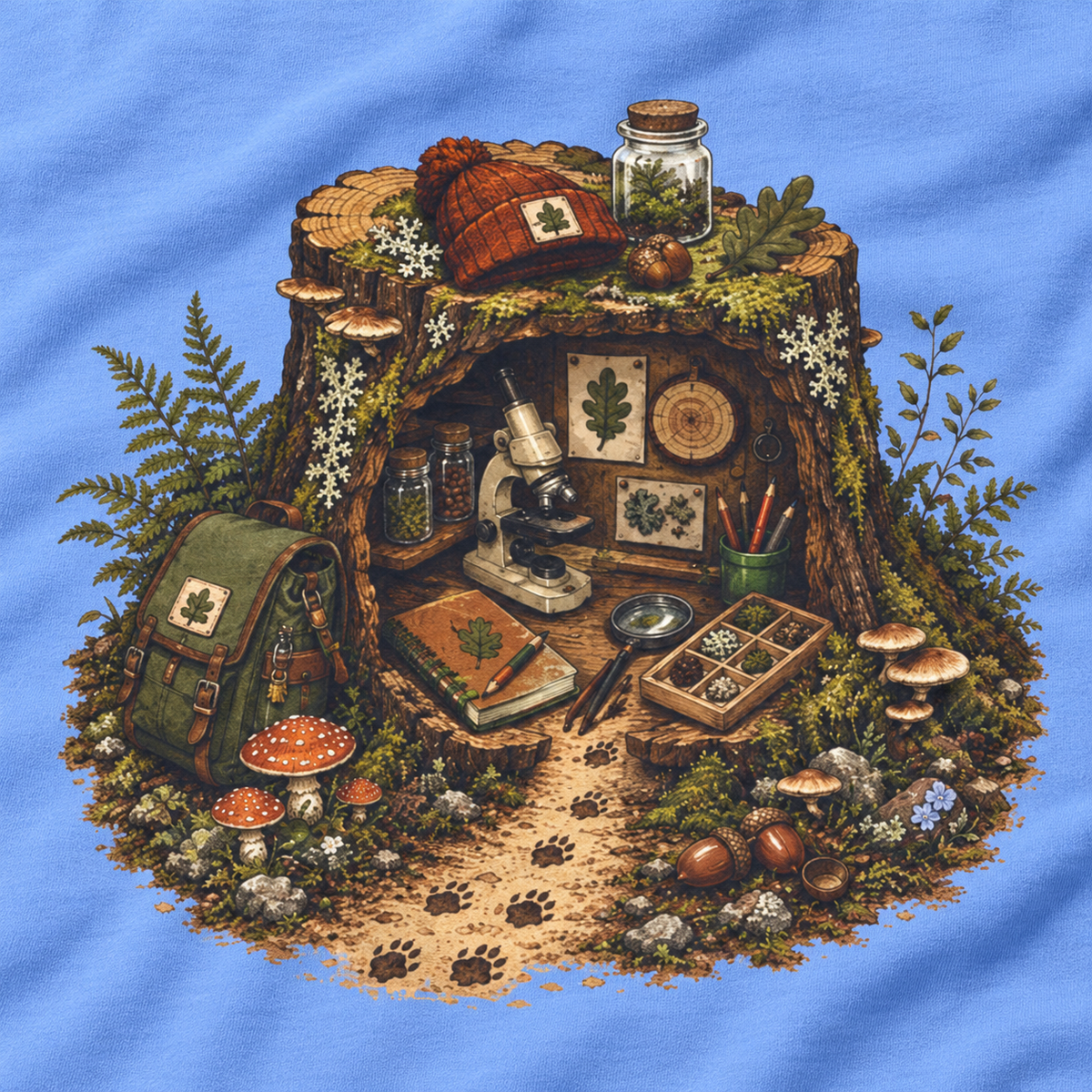 Otto's Tree Stump Lab Otto and Echo Long Sleeve T-Shirt