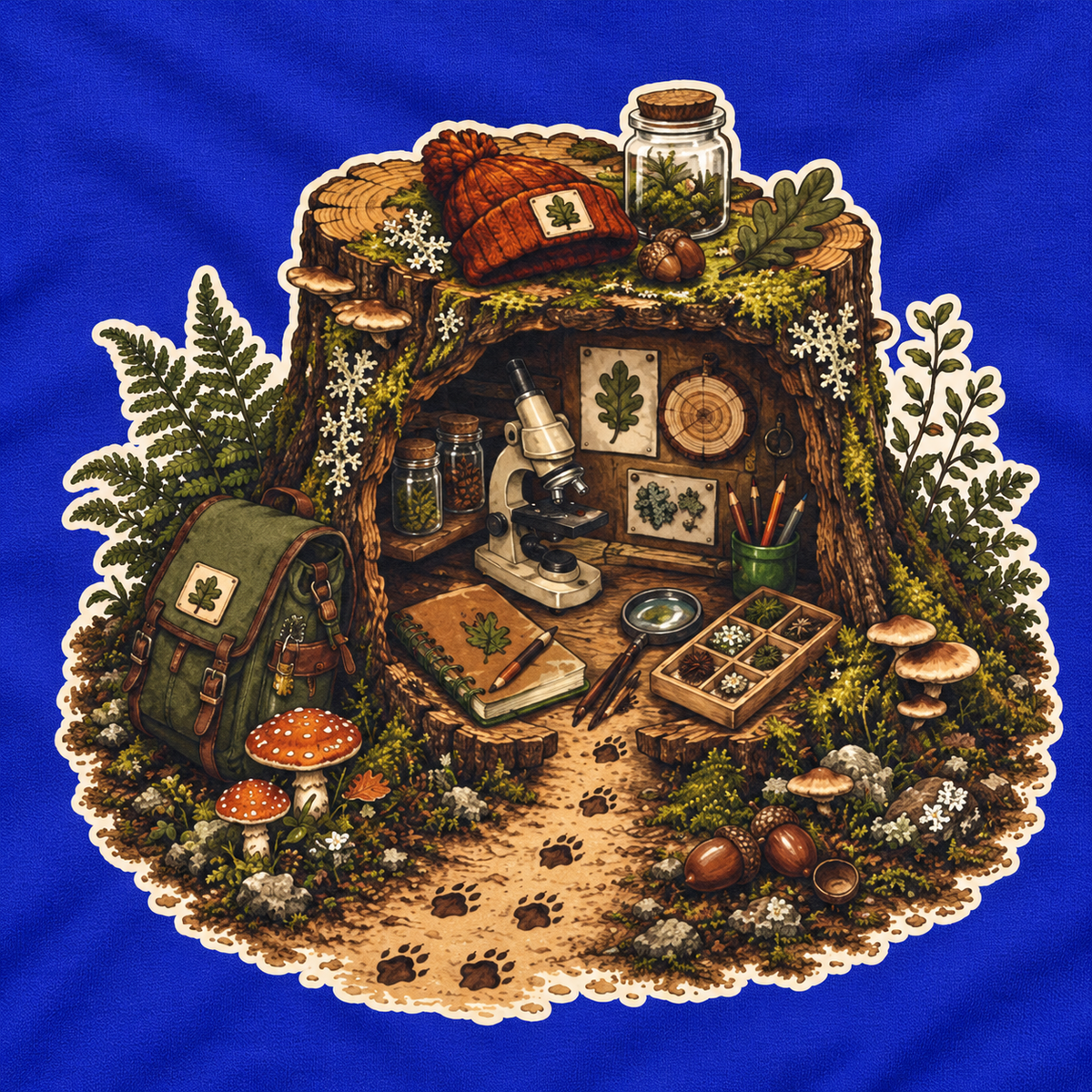 Otto's Tree Stump Lab Otto and Echo Long Sleeve T-Shirt
