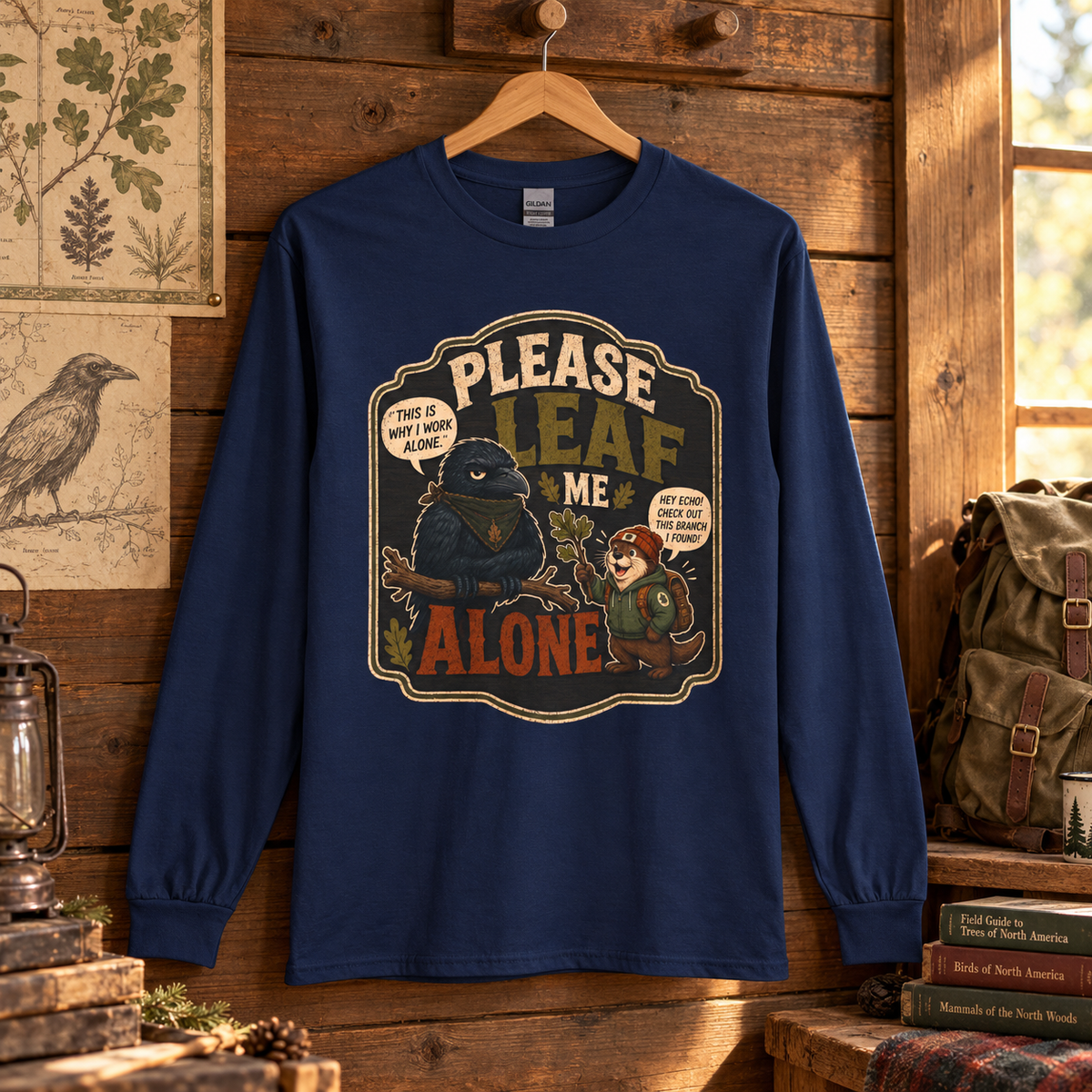 Please Leaf Me Alone Version 3 Otto and Echo Long Sleeve T-Shirt
