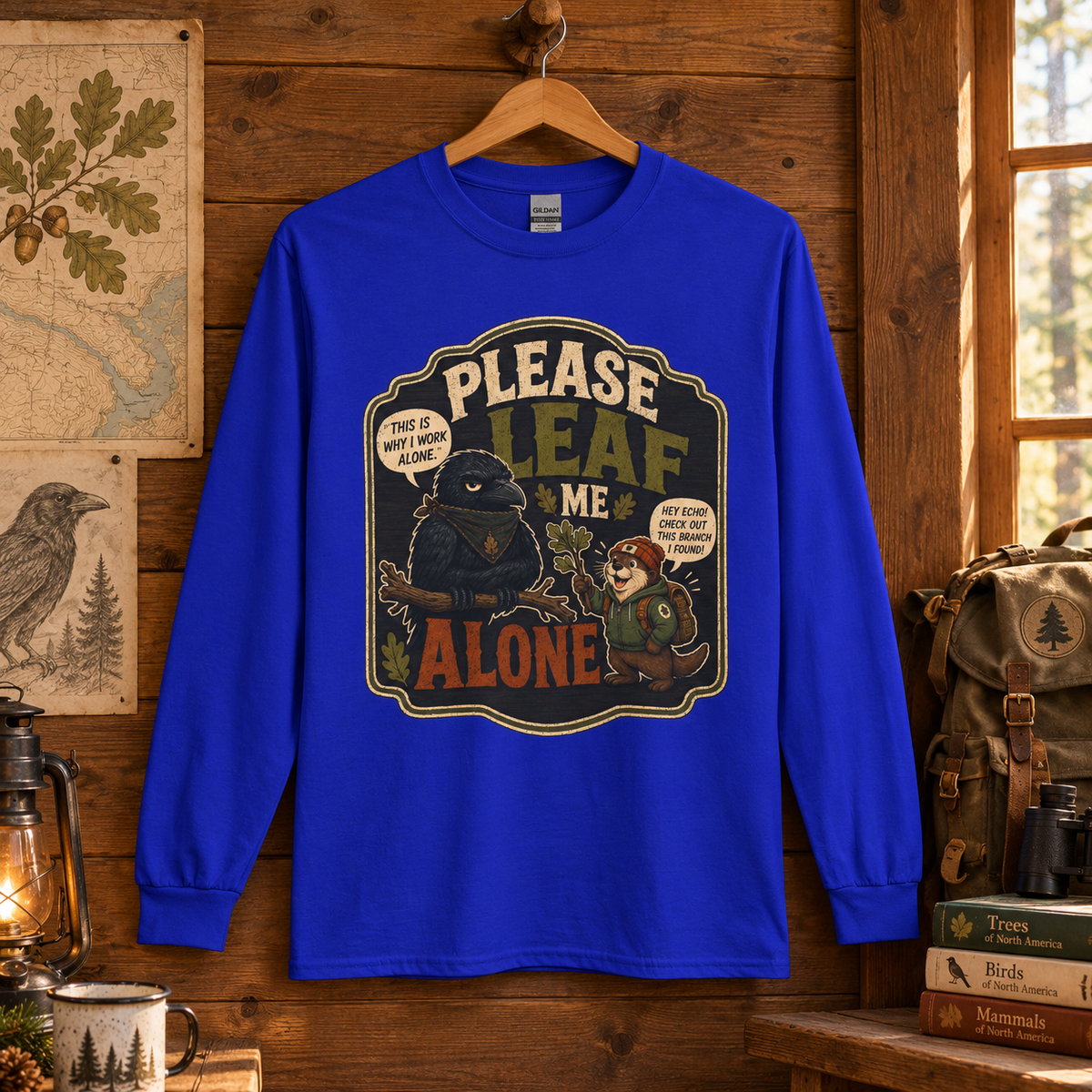 Please Leaf Me Alone Version 3 Otto and Echo Long Sleeve T-Shirt