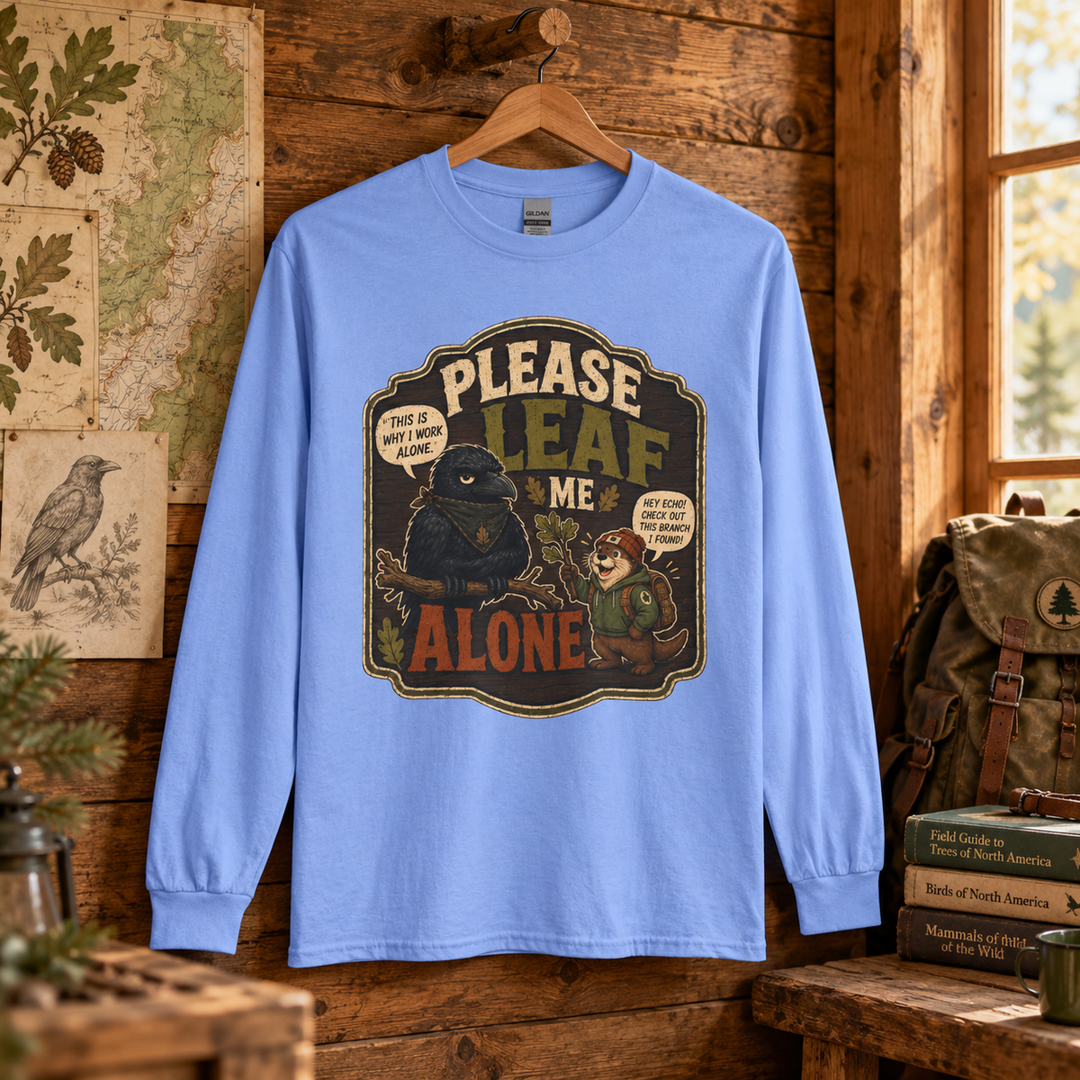 Please Leaf Me Alone Version 3 Otto and Echo Long Sleeve T-Shirt